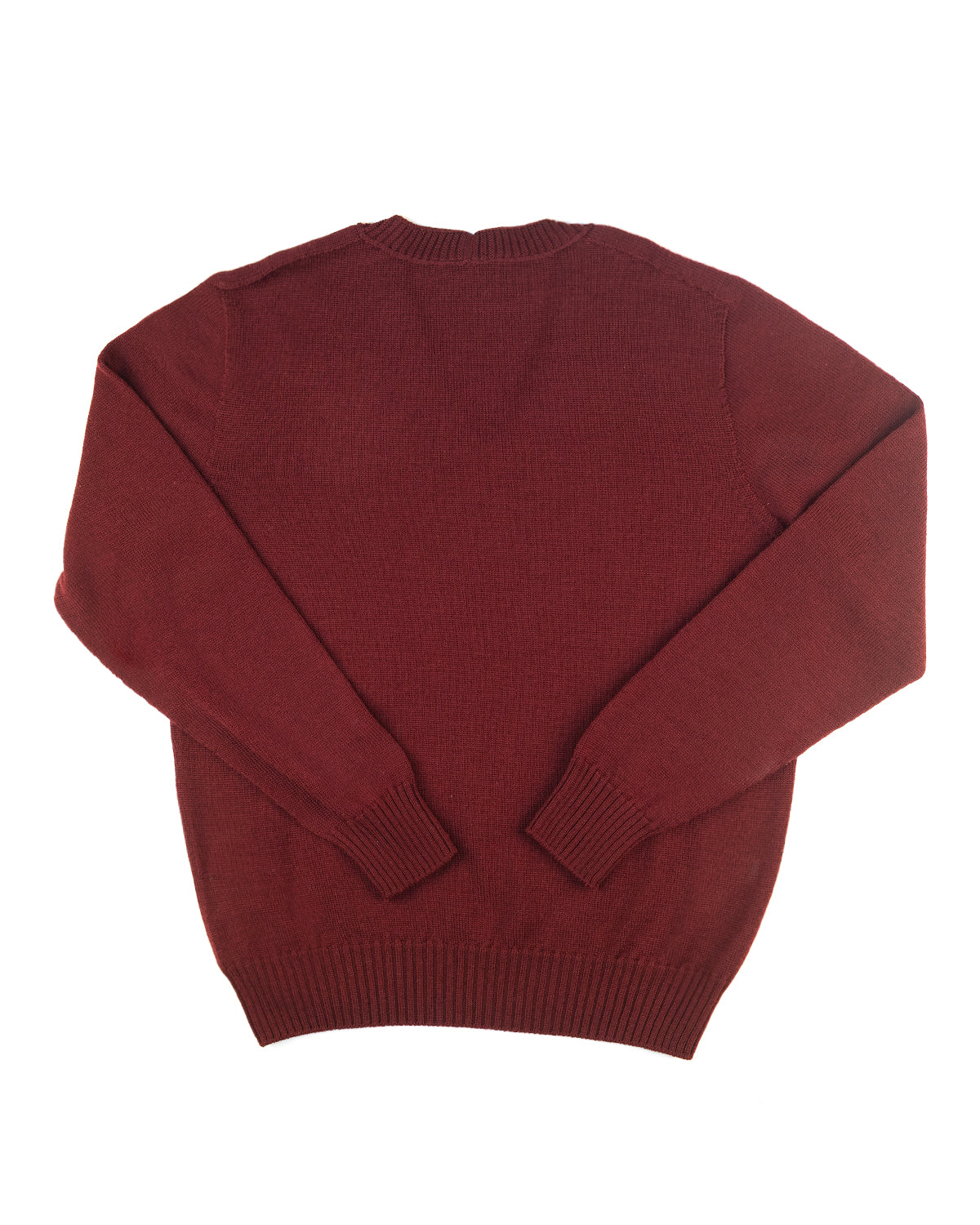 V Neck Hamsa Sweater in Borscht