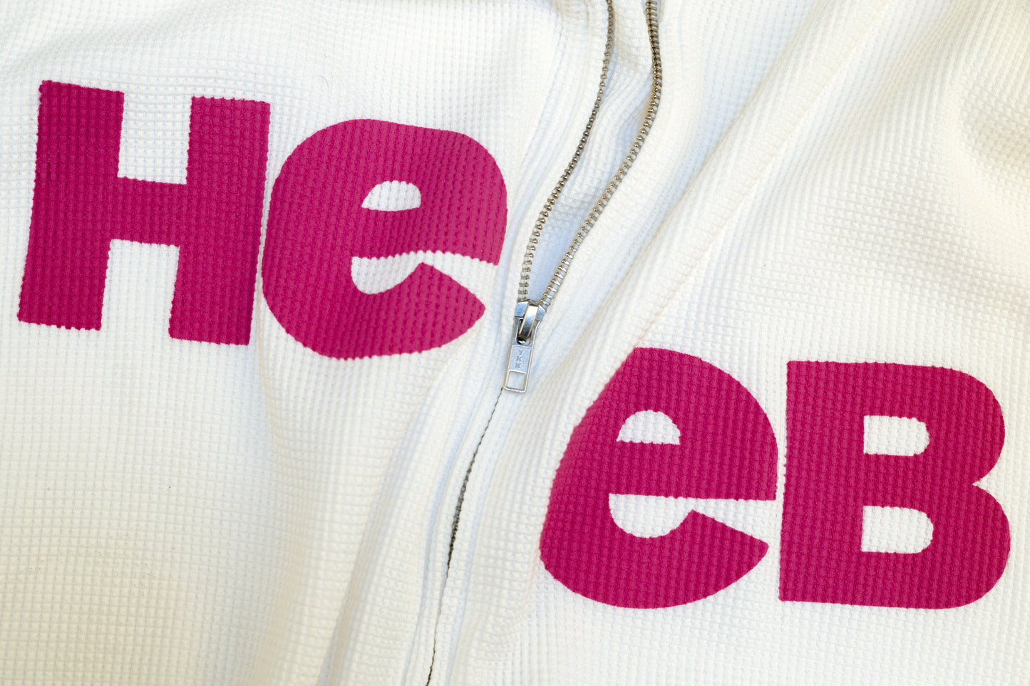 Split Logo Waffle Hoodie