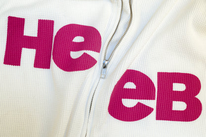 Split Logo Waffle Hoodie